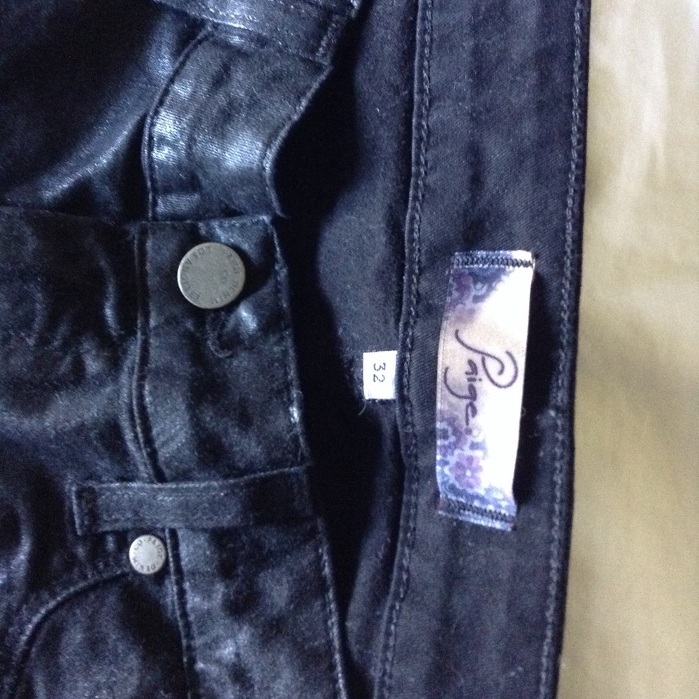 Skinny waxed jeans